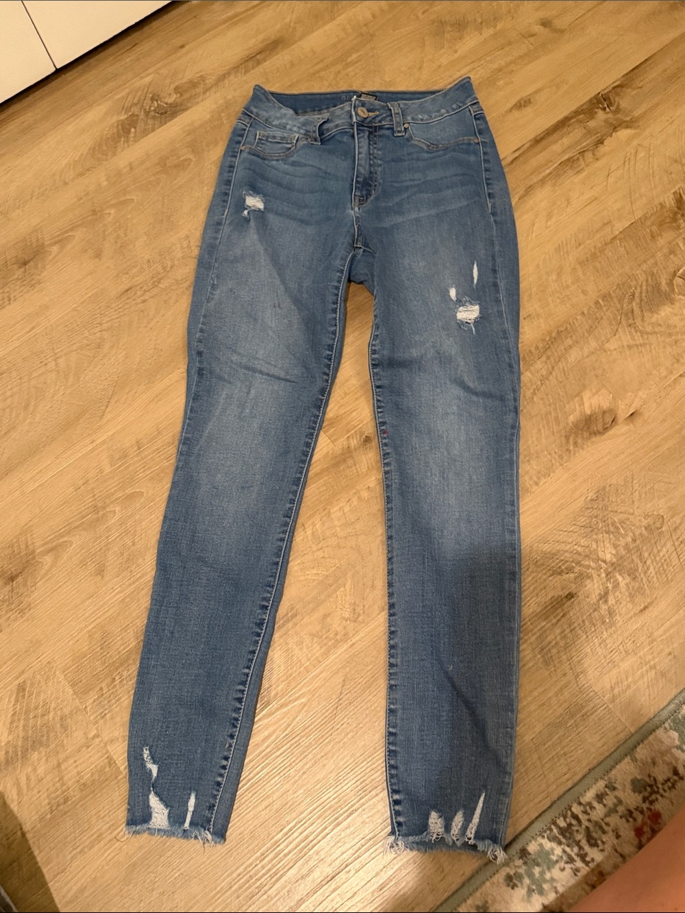 Rewash Medium Blue Ripped Skinny Jeans